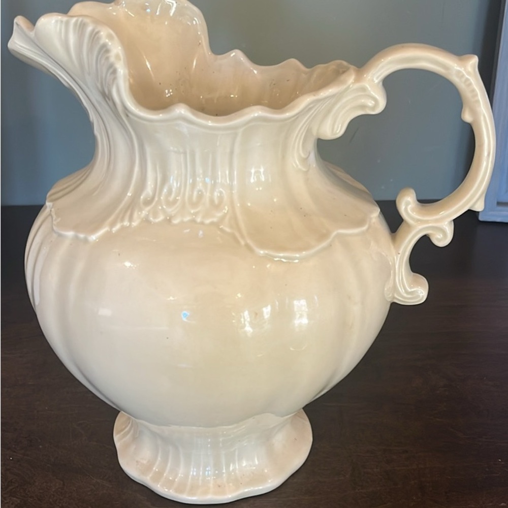 Vintage Arner’s Ivory Ceramic Pitcher